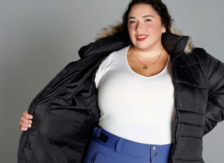 Как подобрать пуховик женщине plus size