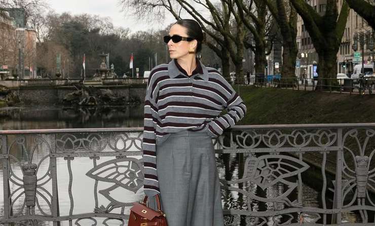 Как звезда: как стилизовать осенью поло в полоску, с чем носить