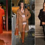 Высокие сапоги с юбками и платьями: как носить, чтобы ноги казались длиннее